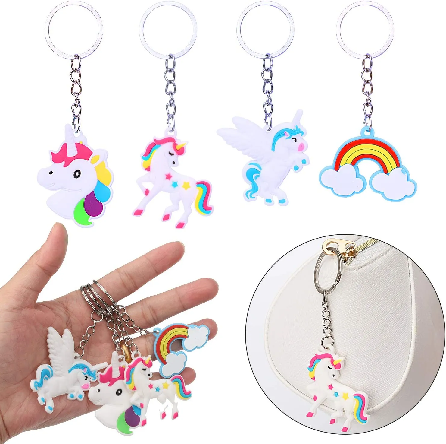 Sizonjoy 24 Pack Unicorn Filled Easter Eggs,Unicorn Surprise Plastic Eggs,for Easter Theme Party Favor,Basket Stuffers Fillers, Easter Eggs Hunt (24)