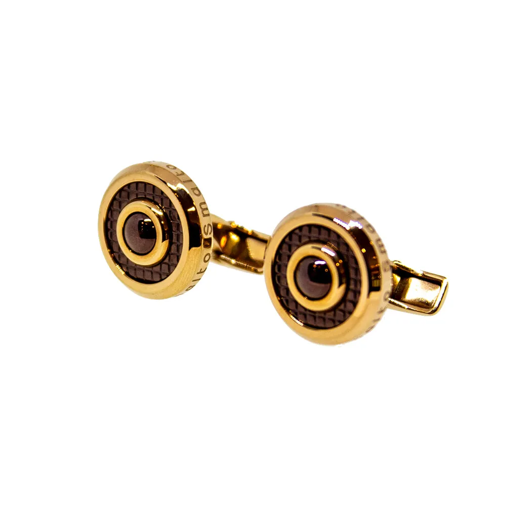Smalto Cufflinks Rosegold With Bronze Mid