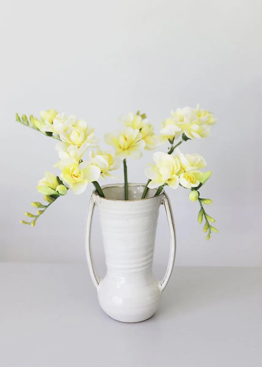 Soft Yellow Freesia Artificial Flowers