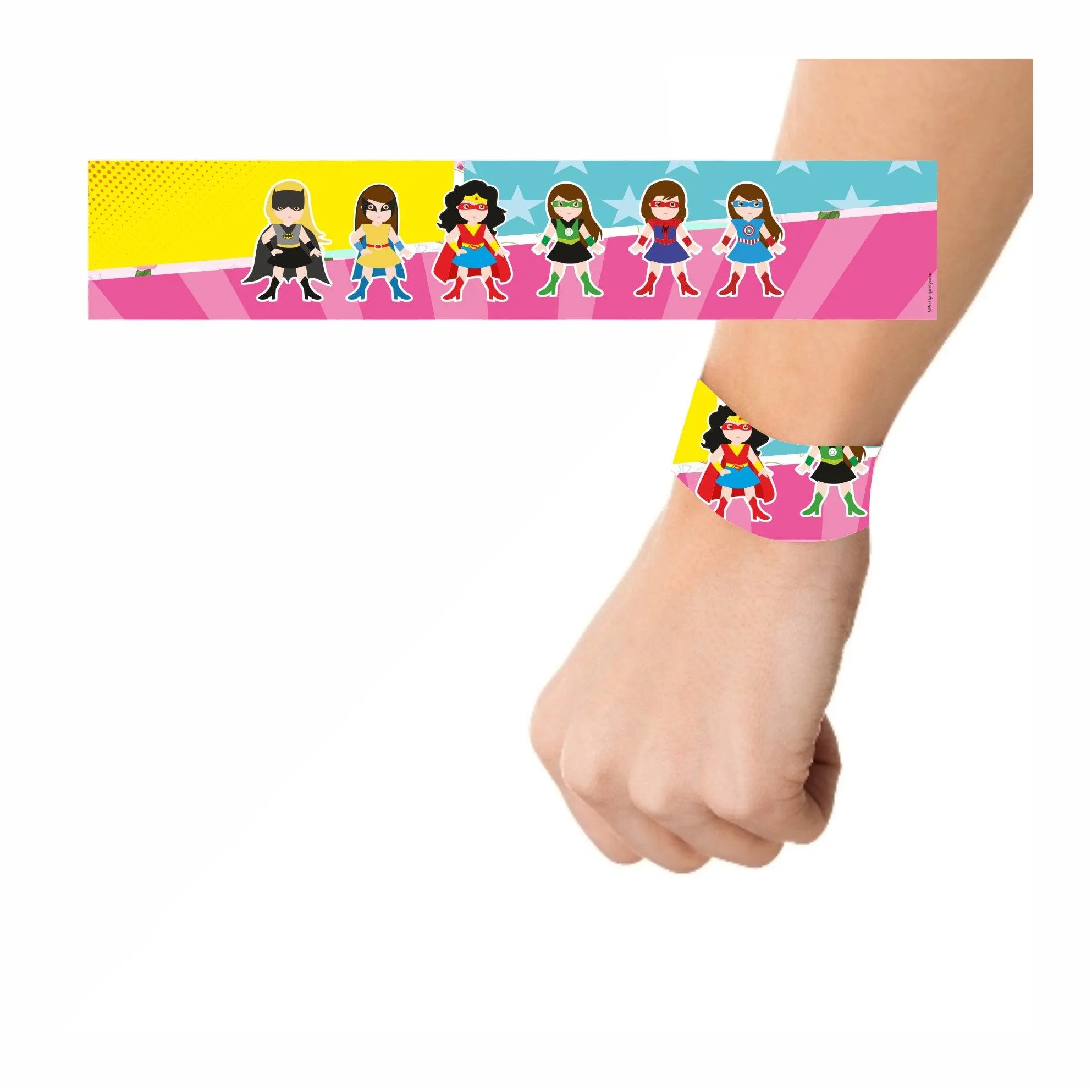 Supergirl Theme Wrist Bands - Pack of 10