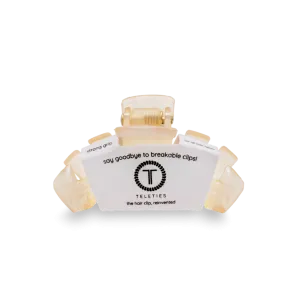 Teleties Tiny Hair Clip, Almond