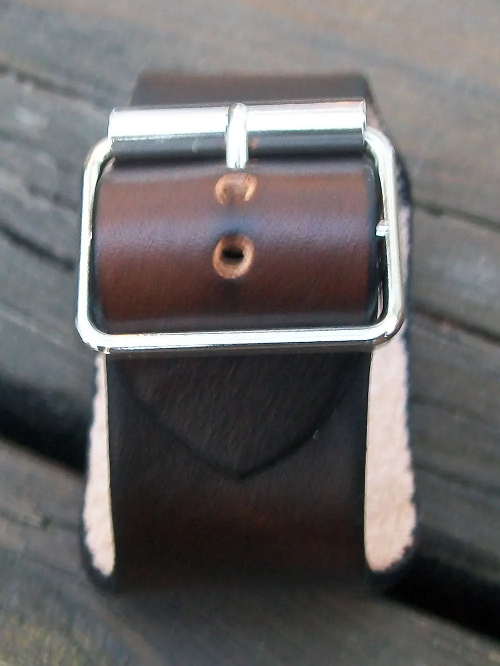 Two Inch Wide Leather Wristbands | Adjustable