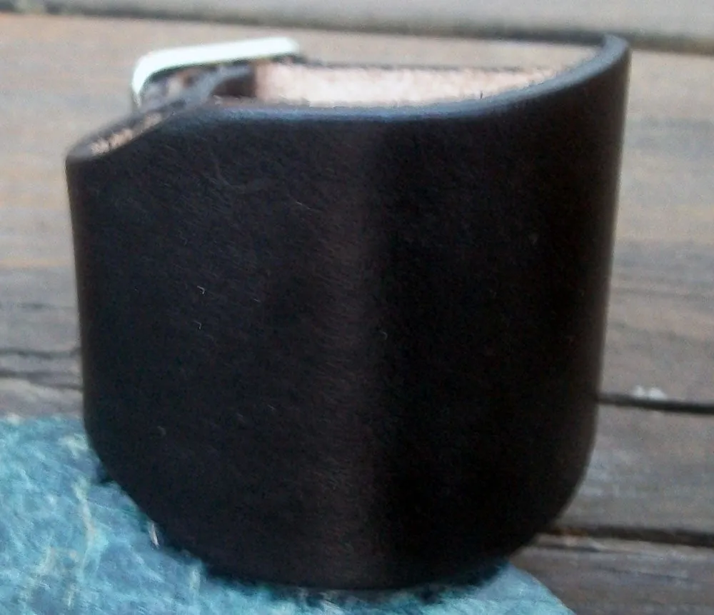 Two Inch Wide Leather Wristbands | Adjustable