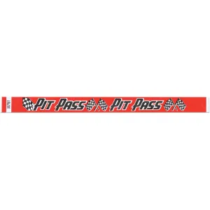 Tytan-Band® Expressions Tyvek Wristbands 3/4" Pit Pass Design NTX16 (500/Pack)