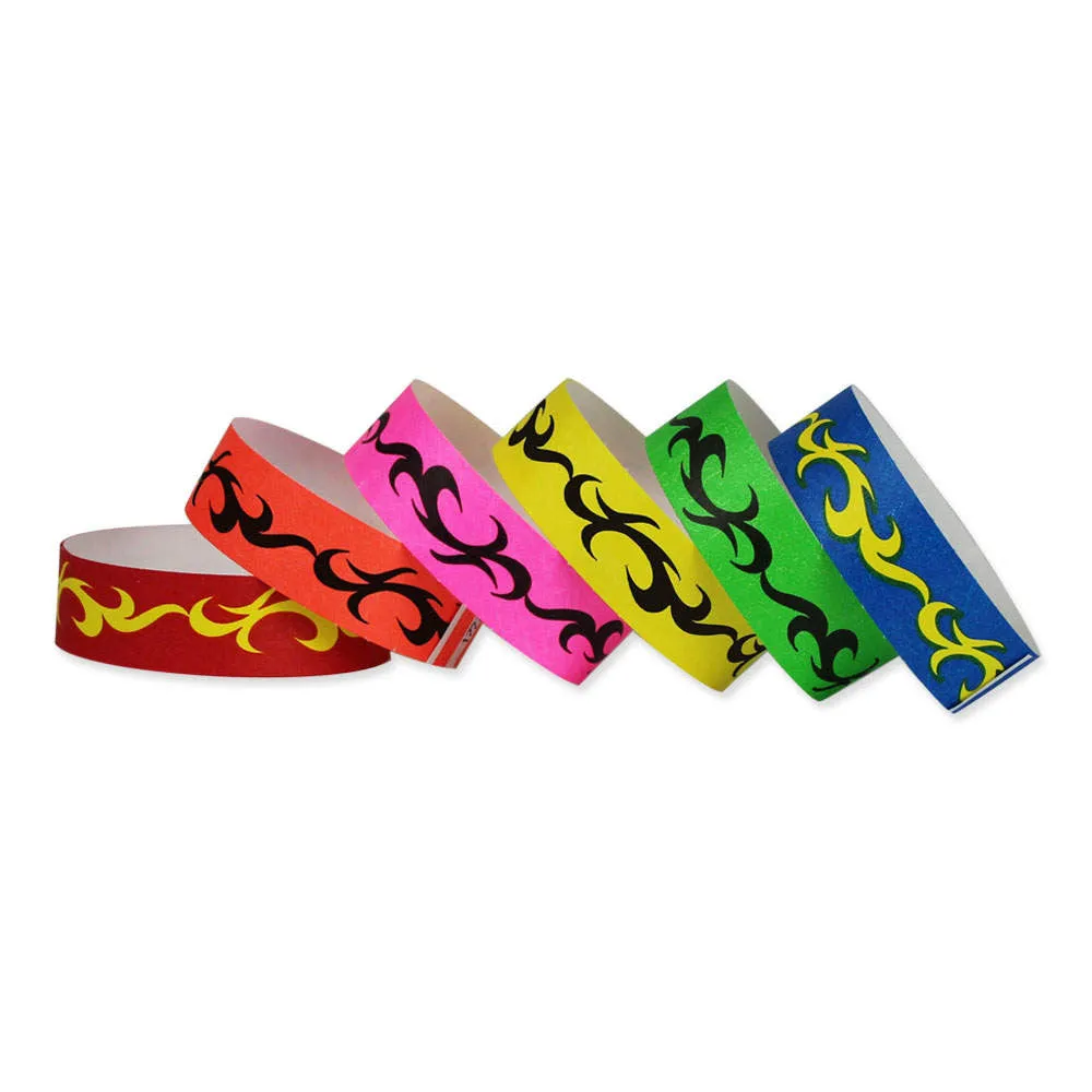 Tytan-Band® Expressions Tyvek Wristbands 3/4" Tribal Design NTX69 (500/Pack)