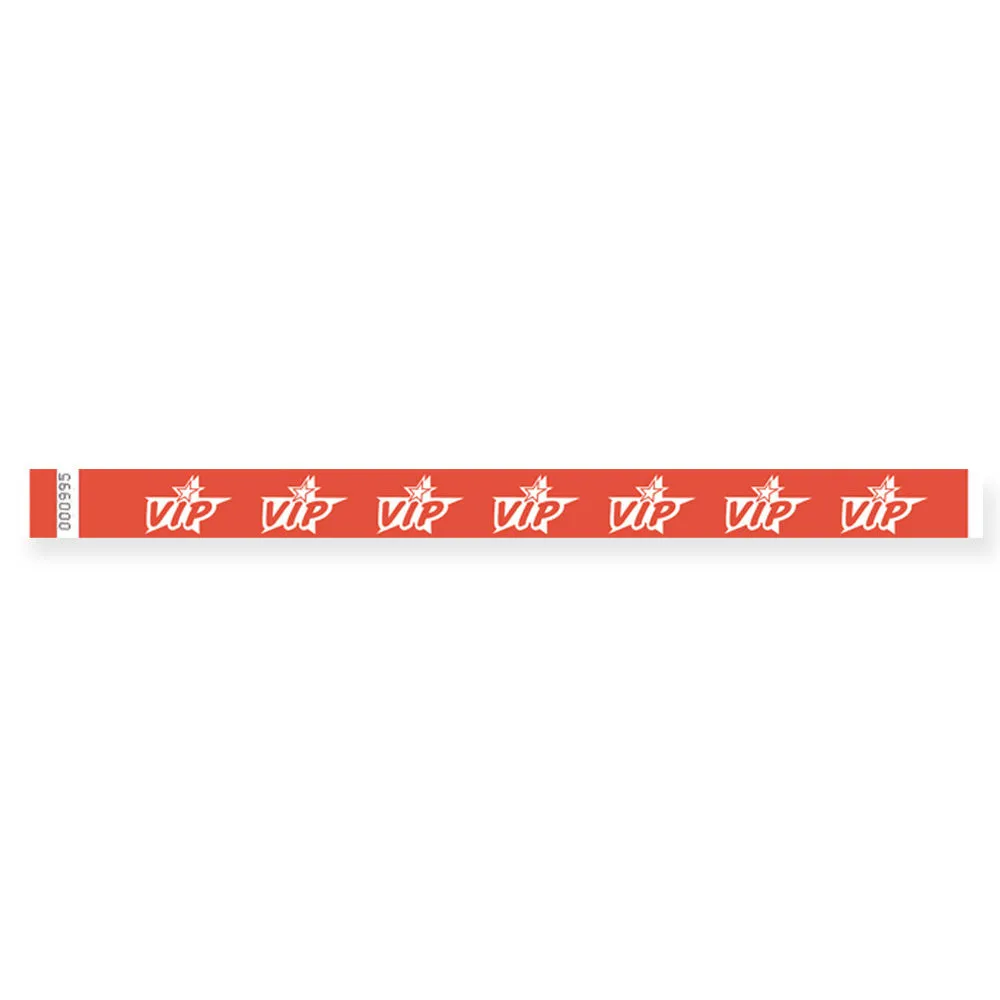 Tytan-Band® Expressions Tyvek Wristbands 3/4" VIP Stars Design NTX81 (500/Pack)