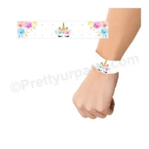 Unicorn Baby Shower Wrist Bands - Pack of 10