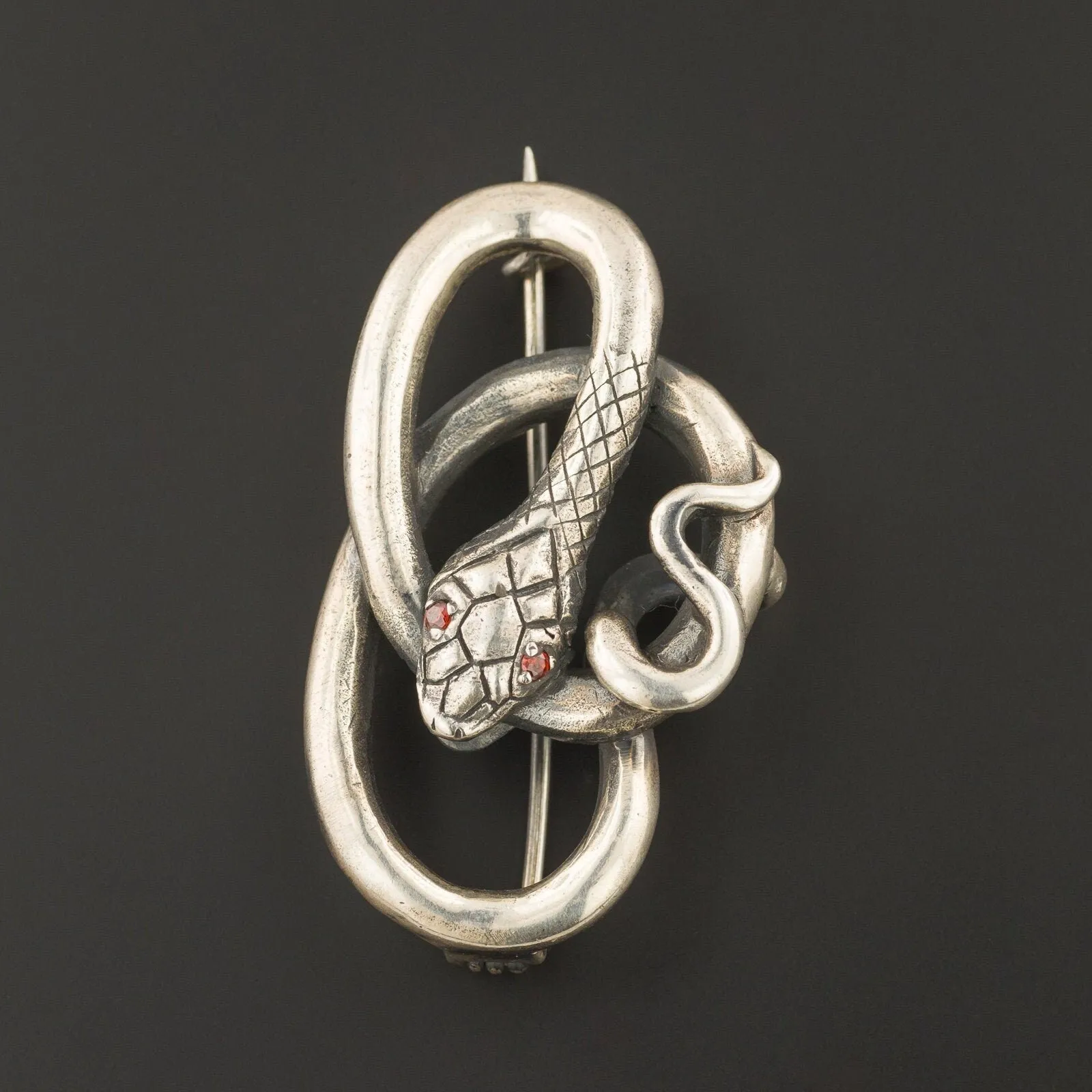 Vintage Silver Snake Brooch | Vintage Silver Brooch