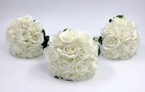 Wedding Bouquet Ivory Bridesmaids bouquets Wedding Flowers Rose Bridal Bouquet Artificial Wedding bouquets Silk Flowers Weddings