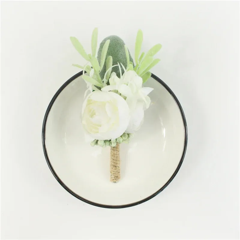 Wedding Rustic Boutonniere