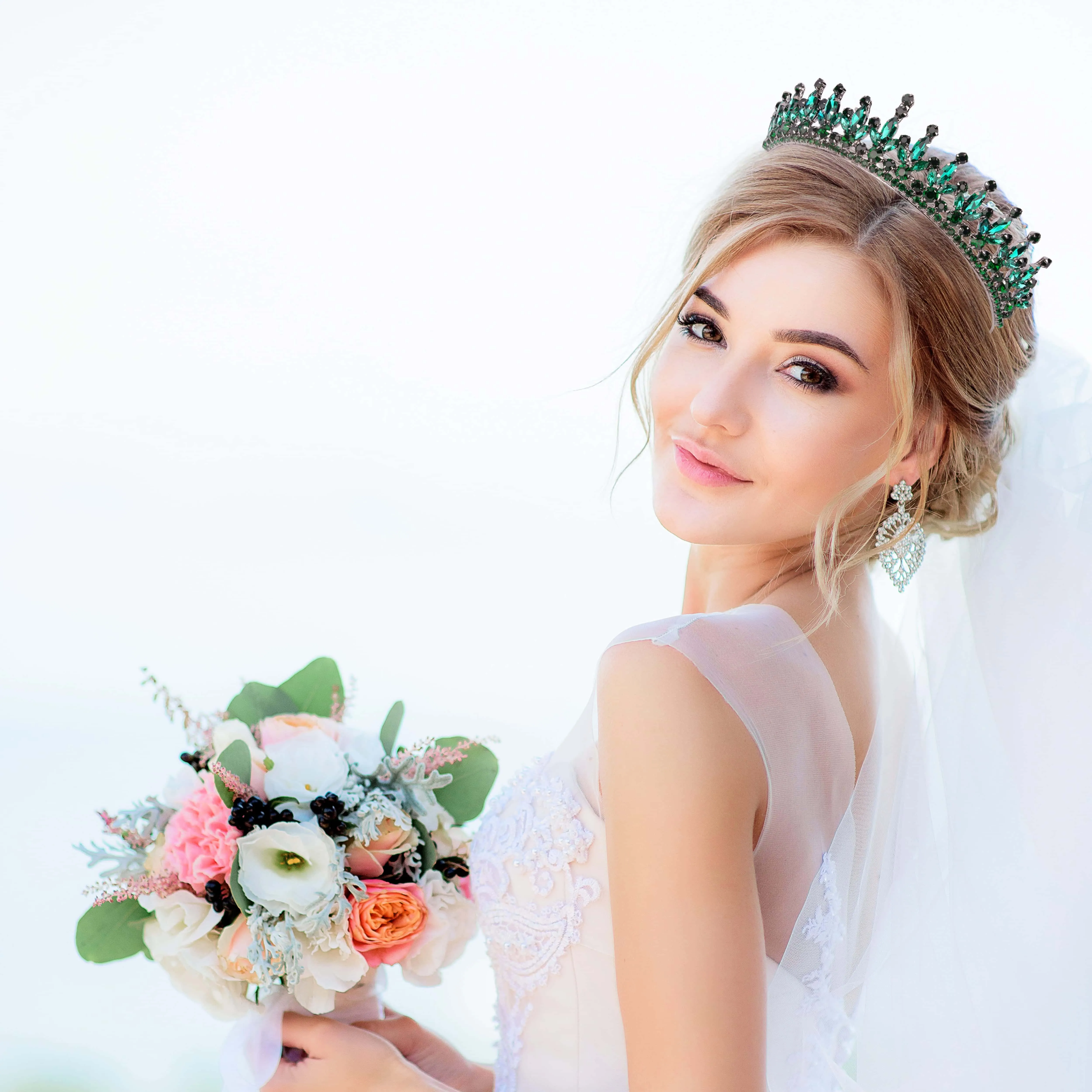 Women's Henna Wedding Crown Bridal Crown for Henna Night Crown for bachelorette night