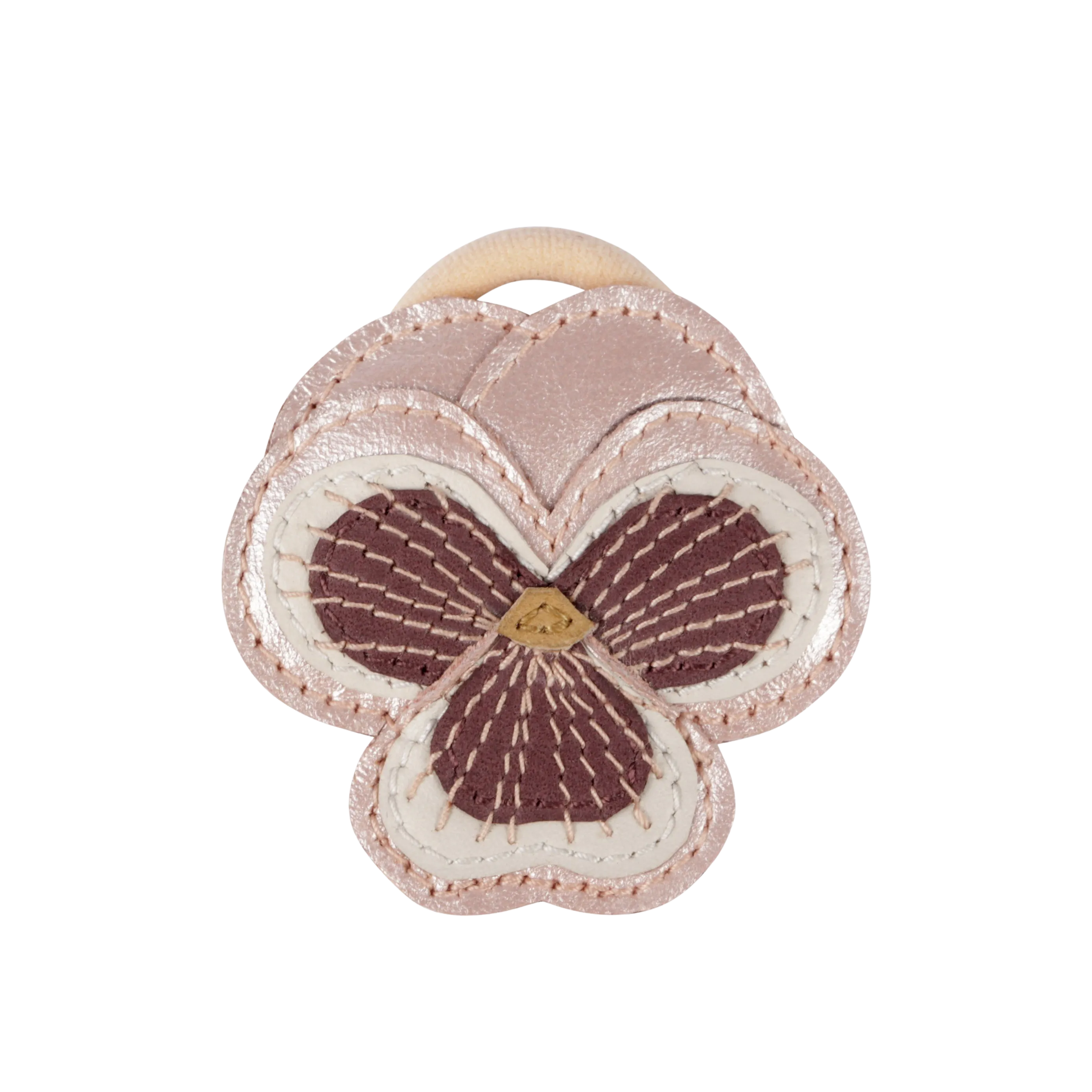 Zaza Fields Hair Tie | Violette | Rose Metallic Leather